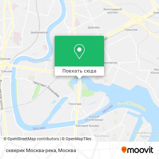 Карта скверик Москва-река