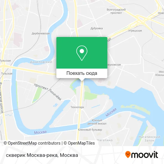 Карта скверик Москва-река