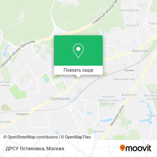 Карта ДРСУ Остановка