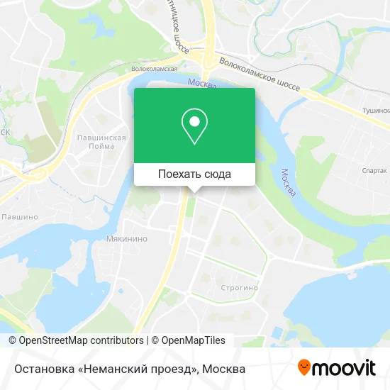 Карта Остановка «Неманский проезд»