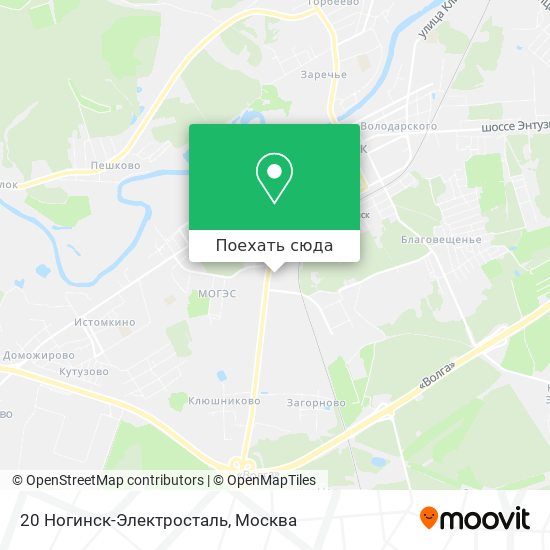 Карта 20 Ногинск-Электросталь