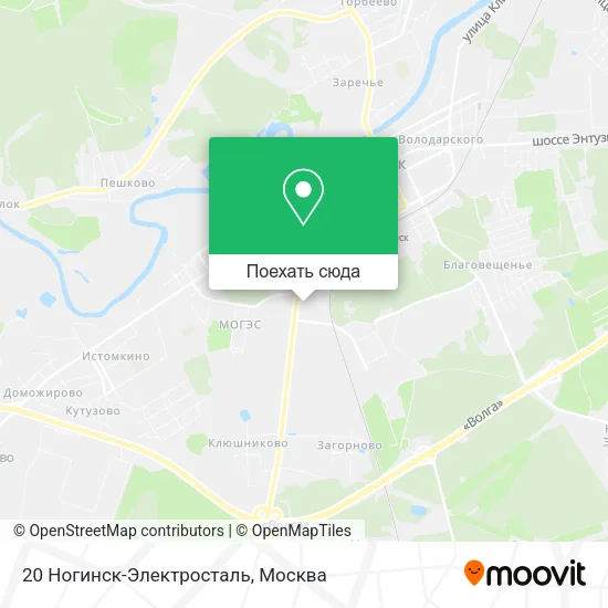 Карта 20 Ногинск-Электросталь