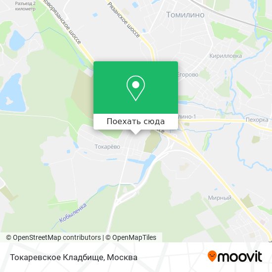 Карта Токаревское Кладбище