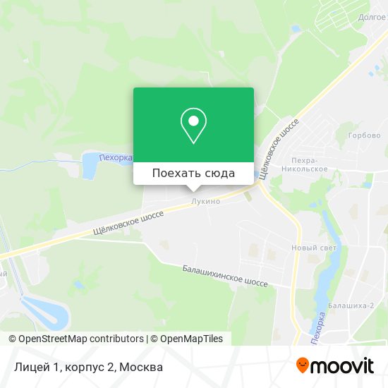 Карта Лицей 1, корпус 2