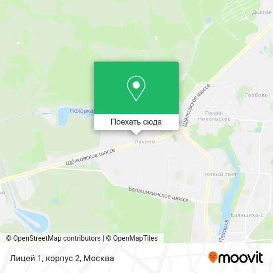 Карта Лицей 1, корпус 2