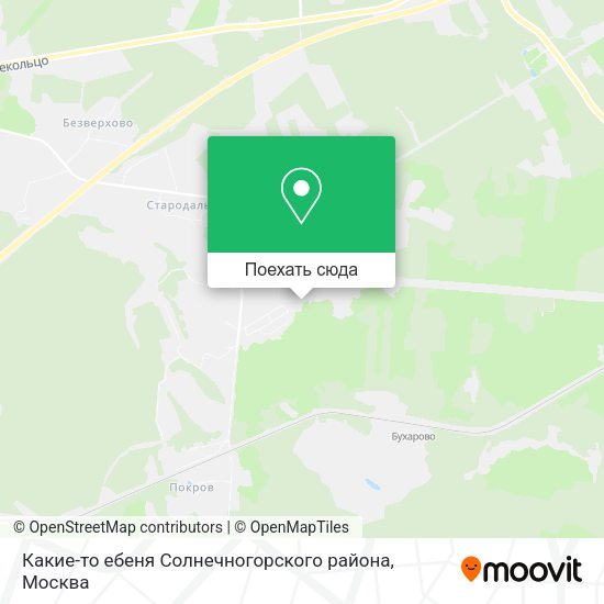 Карта Какие-то ебеня Солнечногорского района