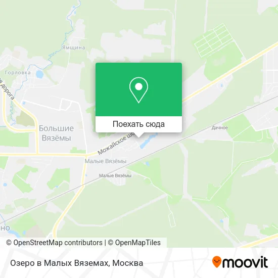 Карта Озеро в Малых Вяземах