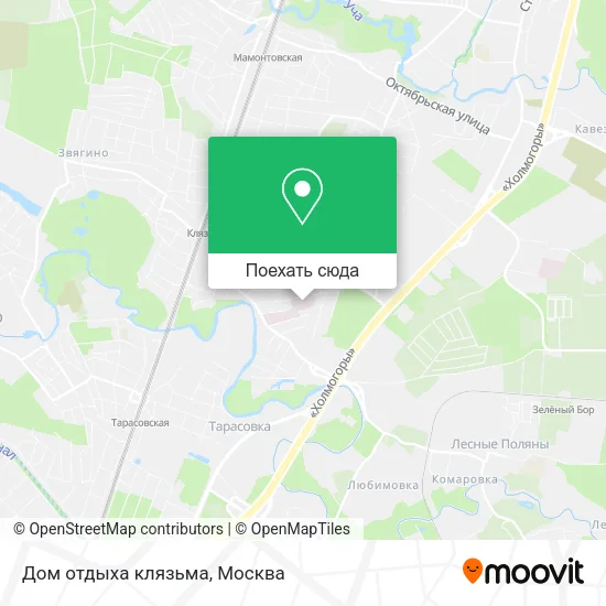 Карта Дом отдыха клязьма