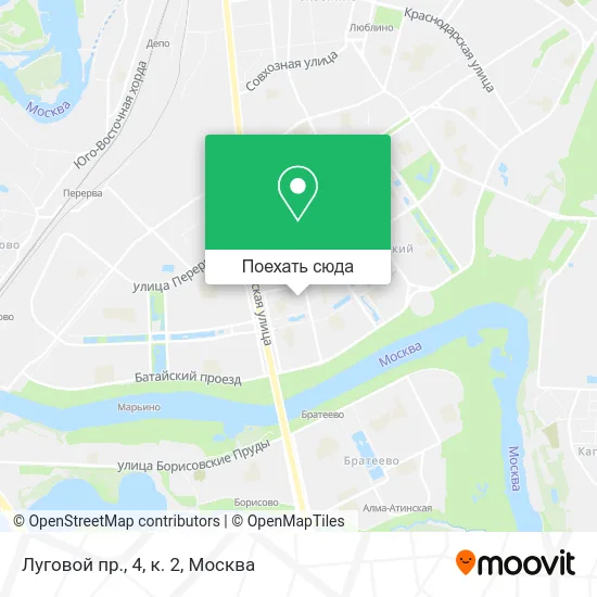 Карта Луговой пр., 4, к. 2