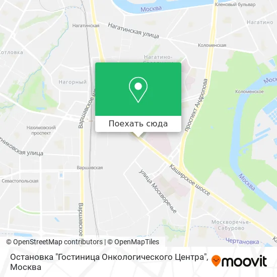Карта Остановка "Гостиница Онкологического Центра"