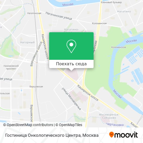 Карта Гостиница Онкологического Центра