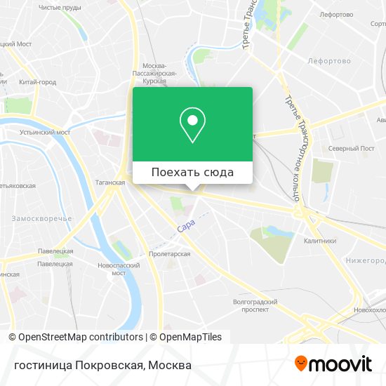 Карта гостиница Покровская