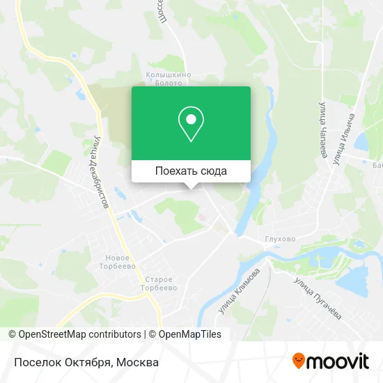 Карта Поселок Октября