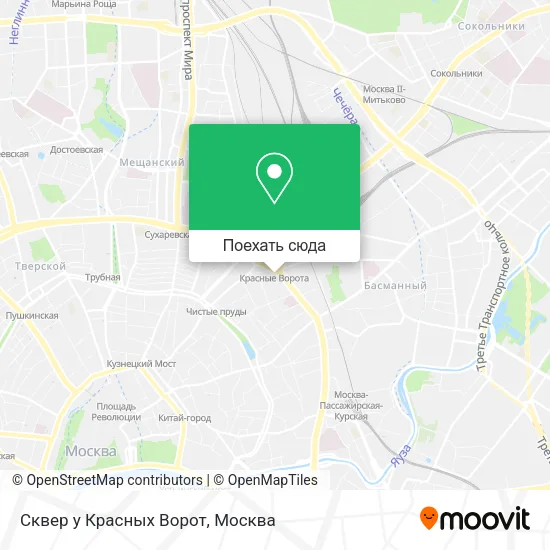 Карта Сквер у Красных Ворот