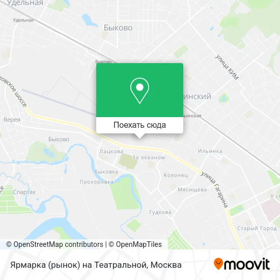 Карта Ярмарка (рынок) на Театральной