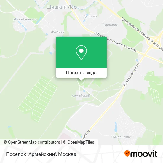 Карта Поселок 'Армейский'