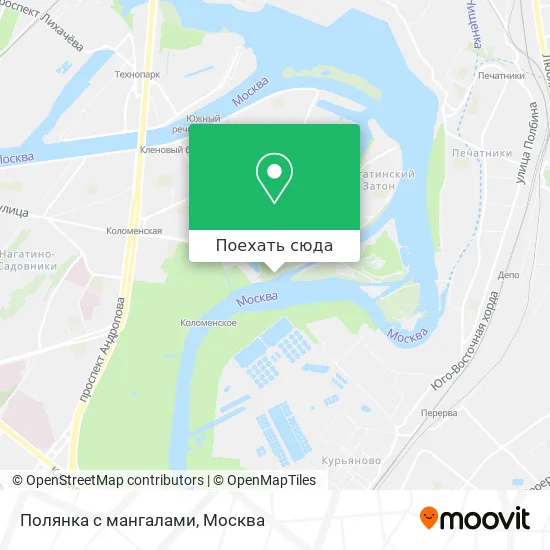 Карта Полянка с мангалами