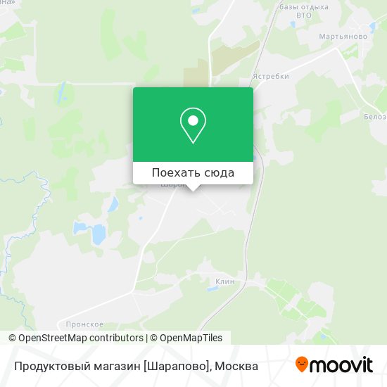 Карта Продуктовый магазин [Шарапово]