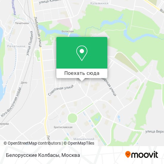 Карта Белорусские Колбасы