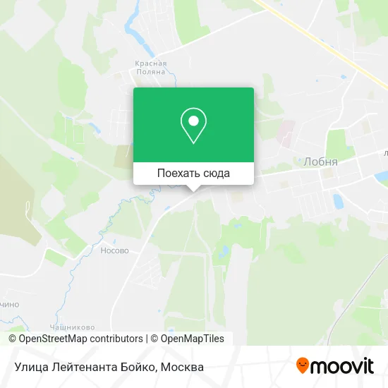 Карта Улица Лейтенанта Бойко