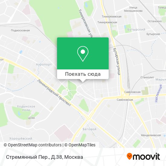 Карта Стремянный Пер., Д.38