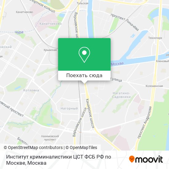 Карта Институт криминалистики ЦСТ ФСБ РФ по Москве