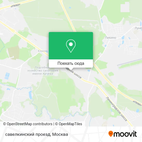 Карта савелкинский проезд