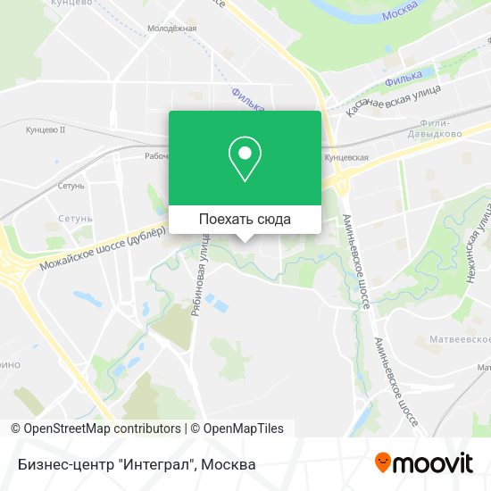 Карта Бизнес-центр "Интеграл"
