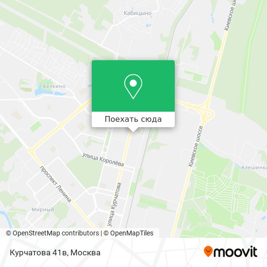 Карта Курчатова 41в