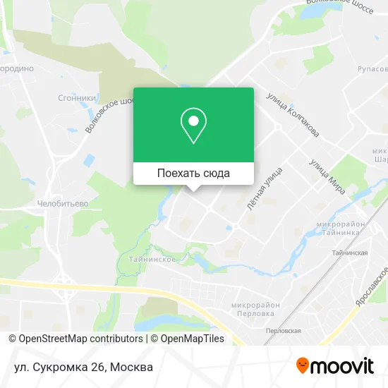 Карта ул. Сукромка 26