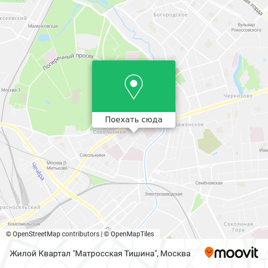 Карта Жилой Квартал "Матросская Тишина"