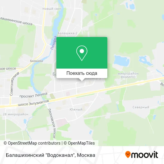 Карта Балашихинский "Водоканал"