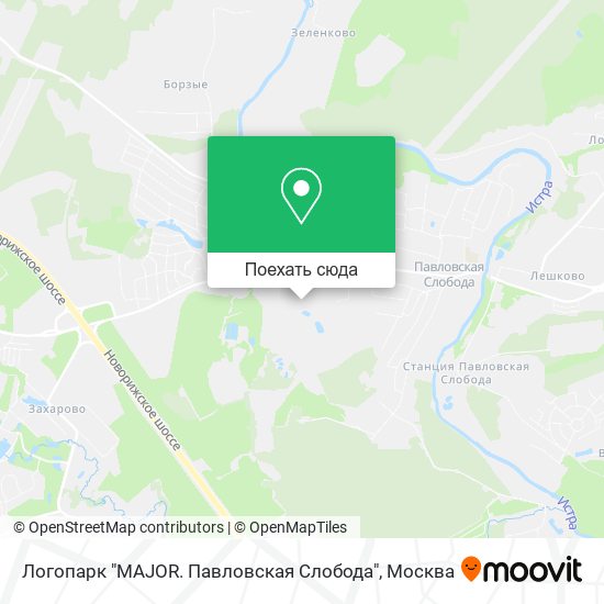 Карта Логопарк "MAJOR. Павловская Слобода"