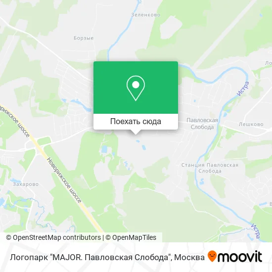 Карта Логопарк "MAJOR. Павловская Слобода"