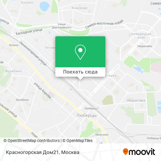 Карта Красногорская Дом21