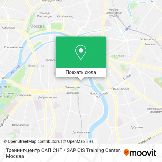 Карта Тренинг-центр САП СНГ / SAP CIS Training Center