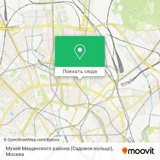 Карта Музей Мещанского района (Садовое кольцо)