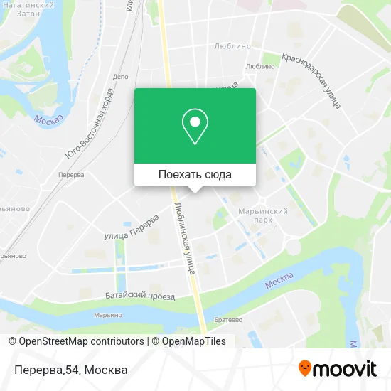 Карта Перерва,54