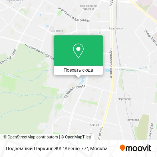 Карта Подземный Паркинг ЖК "Авеню 77"