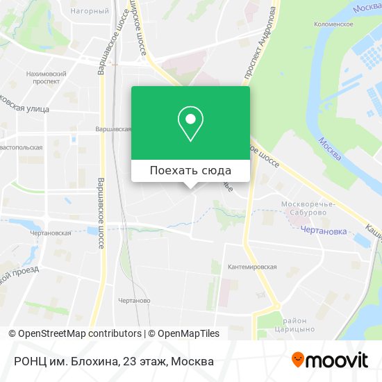 Карта РОНЦ им. Блохина, 23 этаж