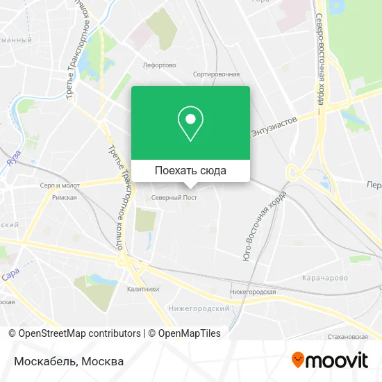 Карта Москабель