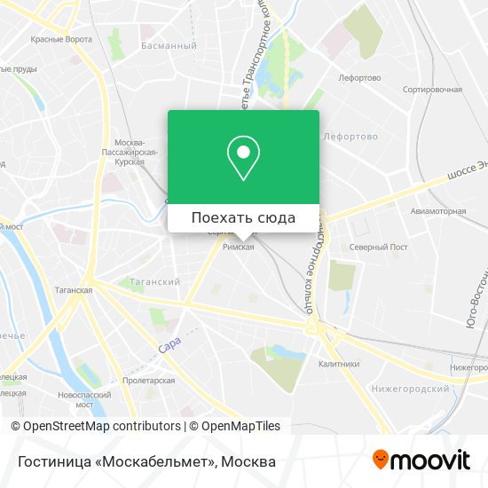 Карта Гостиница «Москабельмет»