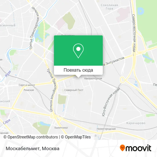 Карта Москабельмет