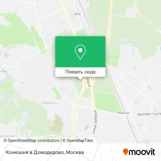 Карта Конюшня в Домодедово