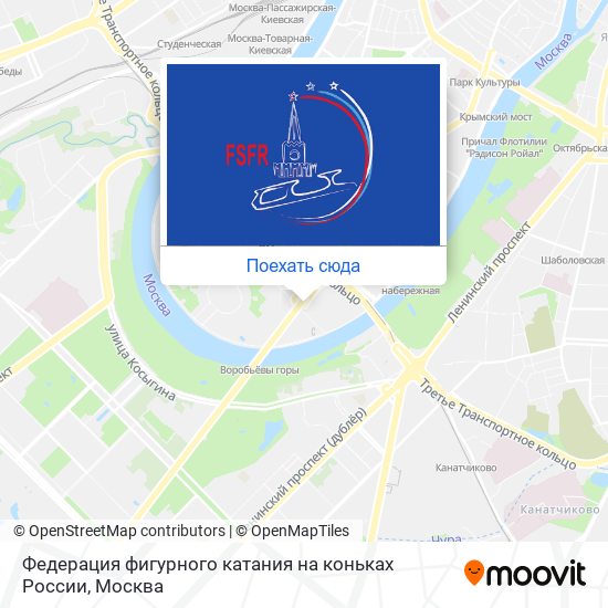 Карта Федерация фигурного катания на коньках России