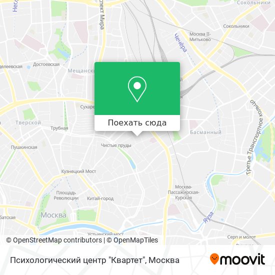 Карта Психологический центр "Квартет"