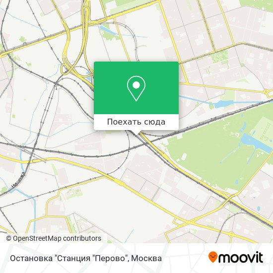 Карта Остановка "Станция "Перово"