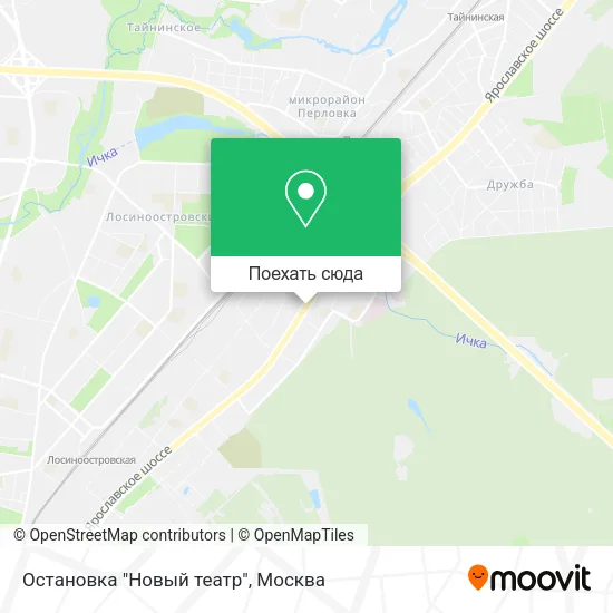 Карта Остановка "Новый театр"