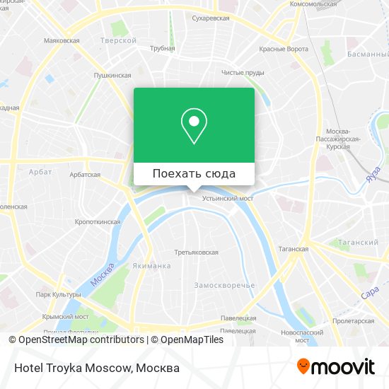 Карта Hotel Troyka Moscow