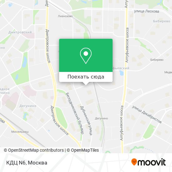 Карта КДЦ N6